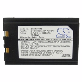 Skanner-batteri til Xentissimo, Casio DT-950 3,7V 3600mah